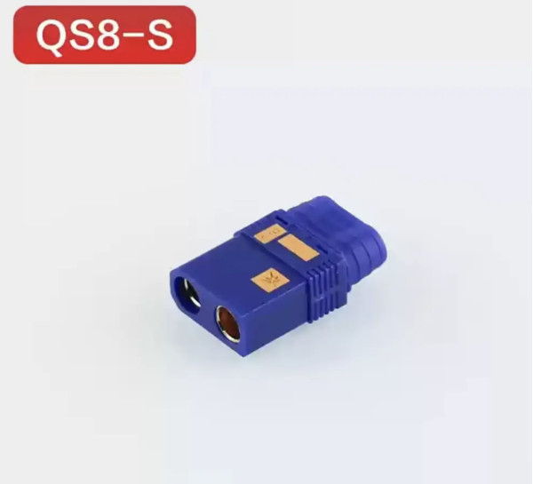 Силовий розʼєм QS8-S 200А, 8мм, мама, синій