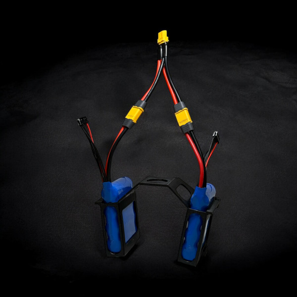 Спарка акумуляторів 4S2P 10000mAh для DJI Matrice 4T (2×4S1P 5000mAh) з кріпленням і конектором