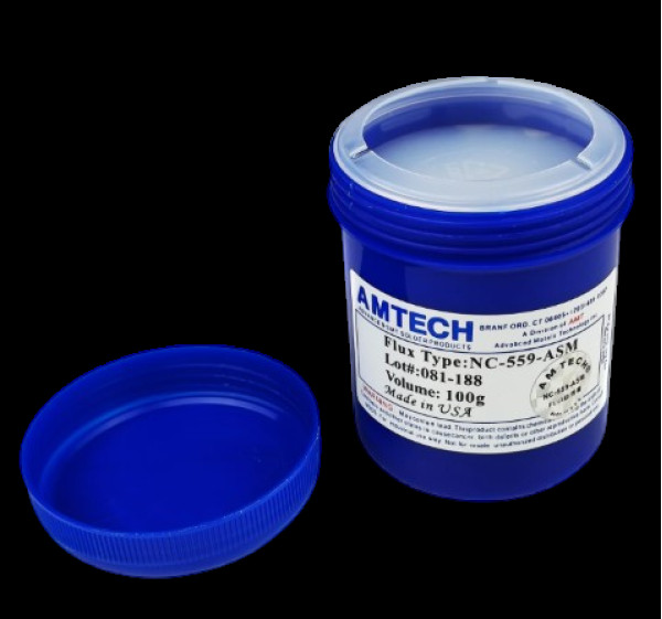 Флюс-паста AMTECH NC-559-ASM 100г безвідмивний для BGA SMD синій