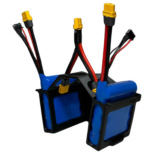 Спарка акумуляторів 4S2P 11000mAh LI-HW 17.4V для DJI Matrice 4T з кріпленням і конектором (підвищена напруга 4.4В)