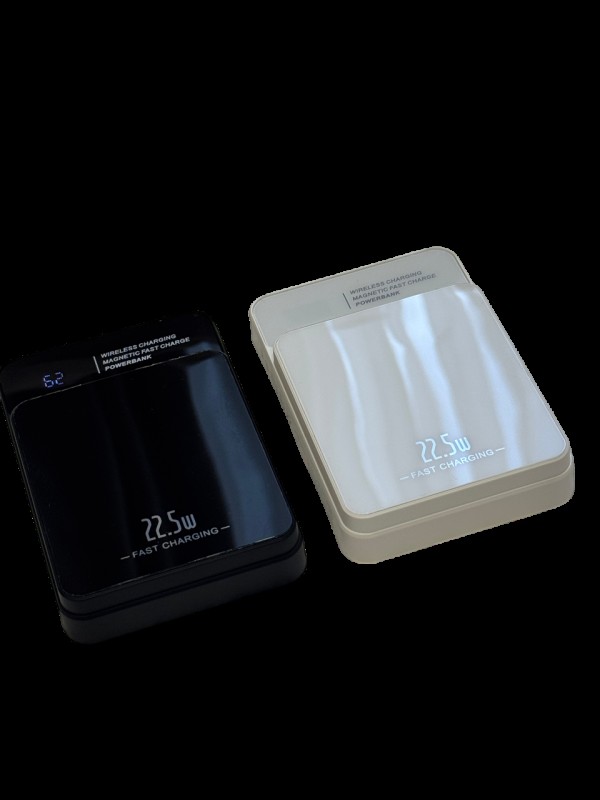 Powerbank 10000 mAh MagSafe 22.5W чорна бездротова зарядка для iPhone від Козак Шоп Powerbank 10000 mAh MagSafe 22.5W чорна бездротова зарядка для iPhone від Козак Шоп