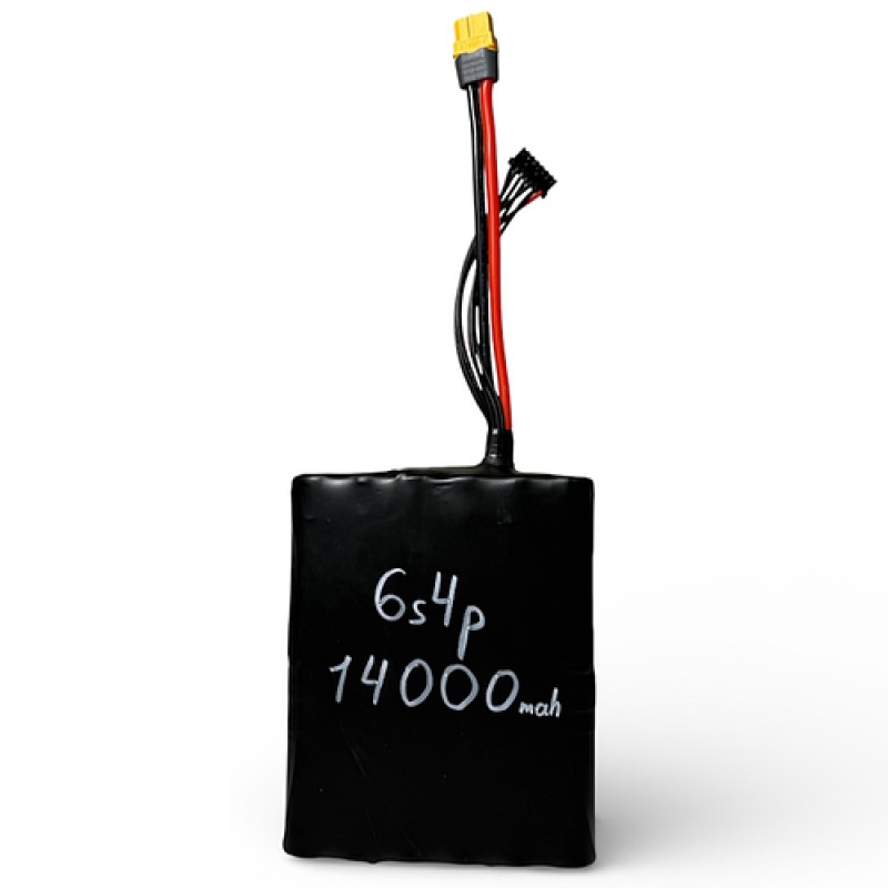 Акумулятор Li-ion INR 6S4P 14000 mAh 60A для БПЛА та авіамоделей 22.2–25.2V під замовлення