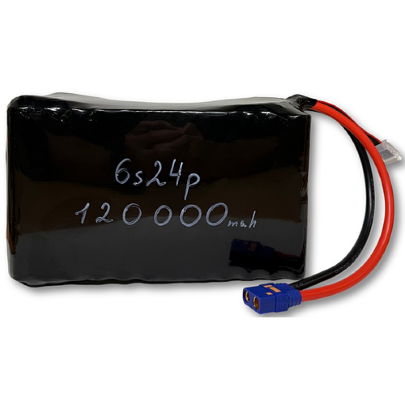 6S24P Samsung 50S 120000мАг 600/1200A Акумулятор Li-ion для ФПВ дрона 